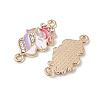 Alloy Enamel Connector Charms ENAM-I054-03D-2