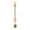 Brass Screw Peg Bails KK-NH0008-03AG-1