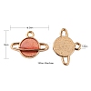 20Pcs 4 Colors Alloy Enamel Pendants ENAM-FS0001-07-3
