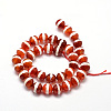 Tibetan Style Striped Pattern dZi Beads Strands TDZI-O005-10H-10mm-2