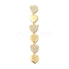 Brass Micro Pave Cubic Zirconia Big Pendants KK-C164-01F-G-1