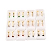 Square Glass Ear Fake Plugs EJEW-H105-24G-A-1