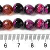 Dyed & Heated Natural Fire Crackle Agate Beads Strands G-P539-B01-07-5