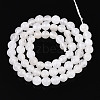 Dyed Natural White Jade Beads Strands X-G-T139-6mm-60-26-2