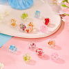 14Pcs 7 Colors Handmade Foil Lampwork Beads FOIL-TA0001-07-5