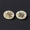 Crackle Moonlight Style K9 Glass Rhinestone Cabochons RGLA-J020-B-IO-5