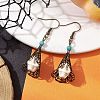 Synthetic Turquoise Dangle Earrings EJEW-JE05793-2