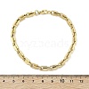 304 Stainless Steel Lock Link Chain Bracelets for Women Men BJEW-F488-03G-5