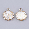 Electroplate Freshwater Shell Pendants X-SHEL-T012-05C-2