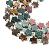 5 Styles Synthetic Malachite & Natural Rhodonite & HuBei Turquoise & Tiger Eye & Indian Agate Beads Strands G-D095-A07-5