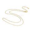 925 Sterling Silver Chain Necklace NJEW-A011-02G-2