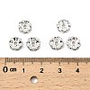 Brass Rhinestone Spacer Beads RB-A014-L8mm-28S-3