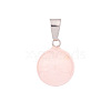 Natural Rose Quartz Charms PW-WG74EB2-04-1