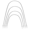 4Pcs 4 Styles Iron Curb Chain Bag Strap FIND-WR0001-22P-1