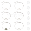 DIY Blank Oval 304 Stainless Steel Link Bracelet Making Kits BJEW-UN00003-1