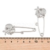 Starfish & Shell Shape & Conch 304 Stainless Steel Safety Pins Brooch Findings SA-CBA098D-16J-P01-3