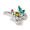 Christmas Deer with Money Bag Rack Plating Alloy Enamel Pendants FIND-I039-024B-P-2