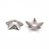 5-Petal Flower Smooth Surface 304 Stainless Steel Bead Caps STAS-R065-53-2