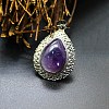 Natural Amethyst Pendants PW-WG95228-01-1