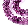Crackle Transparent Glass Beads Strands GLAA-N074-02A-06-3