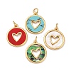 Real 18K Gold Plated Brass Pendants KK-G402-33G-1