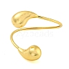 Rack Plating Brass Teardrop Open Cuff Bangles BJEW-Q347-01G-2