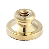 Texture Theme Roung Brass Stamp Head AJEW-M036-06F-G-3