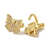 Rack Plating Brass Micro Pave Cubic Zirconia Clip-on Earrings EJEW-R162-22G-2