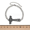 304 Stainless Steel Enamel Link Bracelets BJEW-P356-01A-P-5