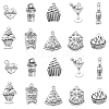 100Pcs 10 Styles Tibetan Style Alloy Pendants TIBEP-CJ0002-55-1