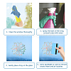 Waterproof PVC Colored Laser Stained Window Film Adhesive Stickers DIY-WH0256-031-3