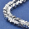 Electroplate Glass Beads Strands X-EGLA-D030-16A-06-3