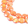 Electroplate Natural Freshwater Shell Beads Strands SHEL-T017-10-5