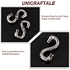 Unicraftale 5Pcs Tibetan Style 304 Stainless Steel S-Hook Clasps STAS-UN0040-71-5