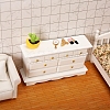 MDF Board Nightstand with Drawer Miniature Ornaments PW-WG05A12-01-3