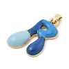 Alloy Enamel Pendants ENAM-S023-01G-R-3