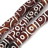 Rice Shape Tibetan Style dZi Beads Strands G-A269-A08-01-2