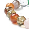 Natural Mixed Stone Beaded Stretch Bracelets BJEW-A117-E-39-3
