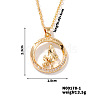 Simple and Elegant Brass Pave Clear Cubic Zircon Mother and Daughter Heart Pendant Necklaces for Mother's Day TM6595-2-1