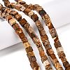 Natural Picture Jasper Beads Strands G-T139-6x6-27A-1