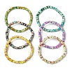 6Pcs Synthetic Turquoise Beads Stretch Bracelets for Women Men BJEW-JB11408-4