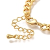 Cross Brass Charm Bracelets for Women BJEW-L696-105G-3