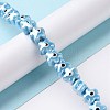 Handmade Porcelain Ceramic Beads Strands LAMP-B021-05-3