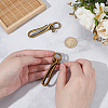 2Pcs Alloy Shackle Clasps with S Hook Clasps FIND-WR0012-20AB-3