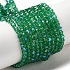 Electroplate Transparent Glass Beads Strands EGLA-A035-T3mm-L18-1