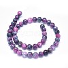 Natural Dyed Jade Beads Strands G-F601-A05-2