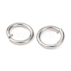 Tarnish Resistant 304 Stainless Steel Open Jump Rings STAS-N015-10-7x1mm-4