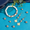   20Pcs 2 Style Brass Hollow Beads KK-PH0009-41-10