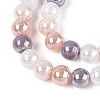 Electroplate Glass Beads Strands EGLA-N019-8mm-01-3