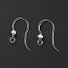 Transparent Resin Earring Hooks RESI-G050-01S-2